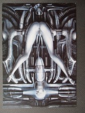 Art POSTCARD H.R.Giger No 355 Death-Bearing Machine III 1977 Acrylic on Paper
