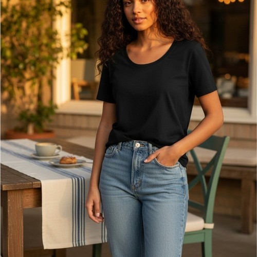 Chico black short - sleeve, t