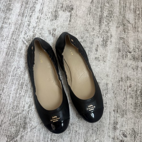 Coach black leather ballet - coach,