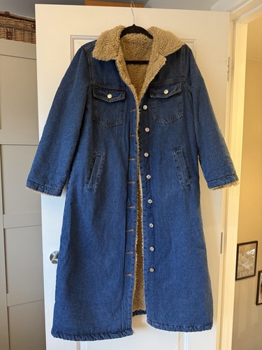 Vintage style denim - denim, shearling