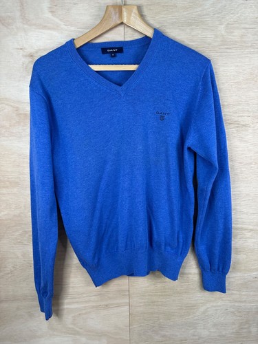 Gant neck jumper - gant, blue