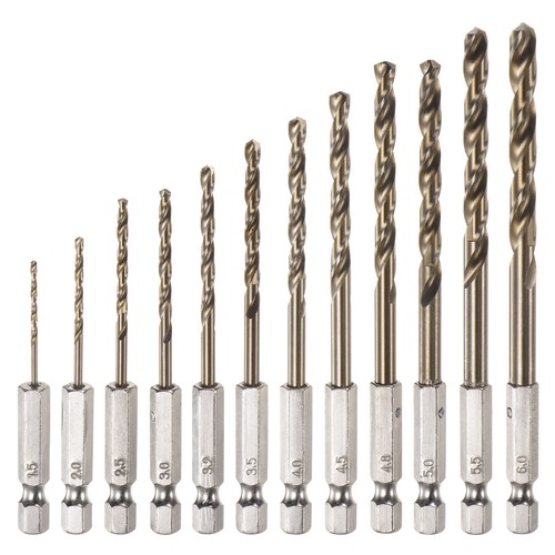 12pcs cobalt drill bit set - cobalt,