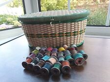 Vintage Woven Plastic Sewing