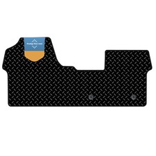 Fits Peugeot Expert 2017 on MWB Tailored Floor Mat in 3mm Checkerplate Rubber