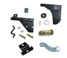 LRC1408 DOOR CHECK STRAP ARM FULL KIT FOR DEFENDER LEFT HAND FITS FROM 1985