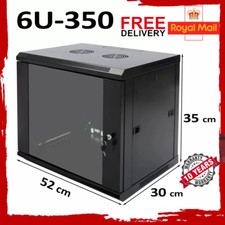 6U 350mm Black Network Cabinet