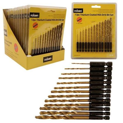Rolson 13pc titanium coated - 13pc,