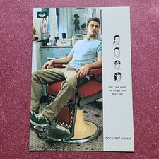 Barber's Chair, Dockers Khakis Catalogue Advertising Postcard, Unposted. 