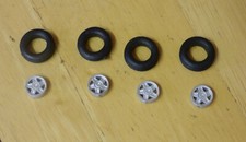 1/43rd scale 15" 5 spoke alloy  wheels with tyres by K&R Replicas 