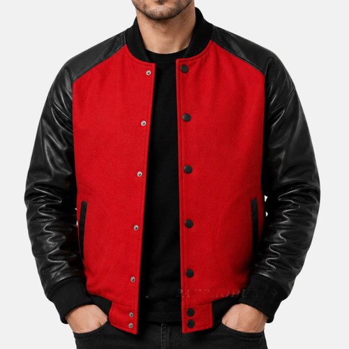 Men varsity bomber letterman - bomber,