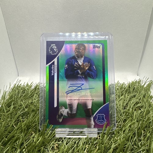 Topps football auto everton - football,