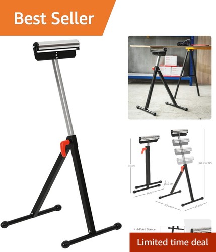 Folding roller stand height - -,
