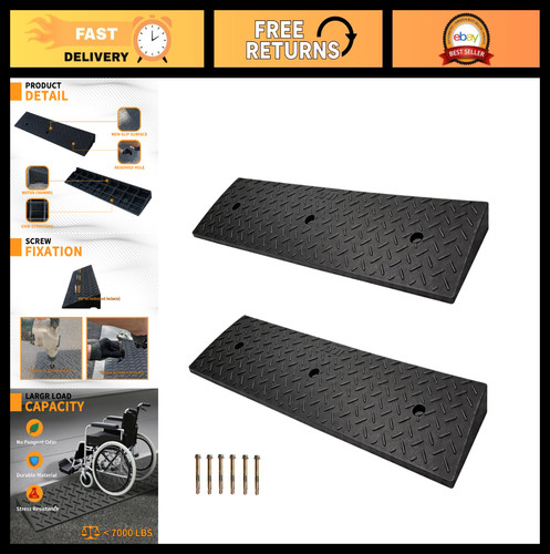 Rubber curb ramps - ramps, for
