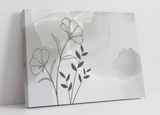 MINIMALIST FLOWERS GREY DECOR