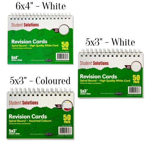 Revision cards spiral - 50,