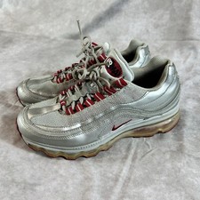 Nike Air Max 24/7 Metallic Silver Varsity Red Sz 7Y Men's Shoe 397252-008