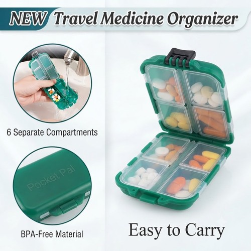 Pockt pal pill case pocket - pockt,