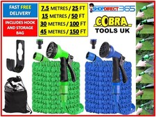 Expandable Garden Hose Pipe Anti Kink With 7 Function Water Spray Gun Magic Hose