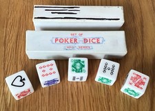 Vintage HPG Poker Dice Boxed