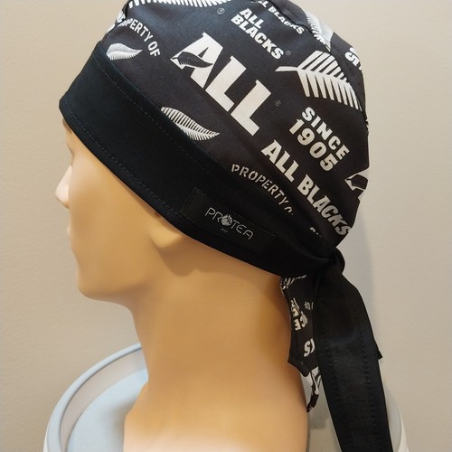 Durag rugby blacks print - durag,,