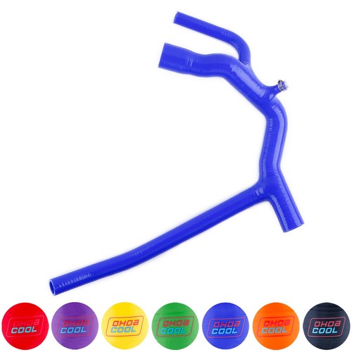 Blue silicone radiator upper - silicone,