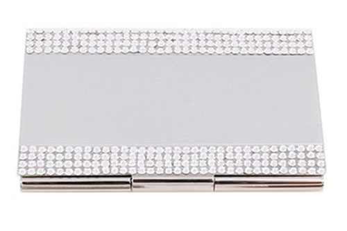 Silver metal card holder - card, with