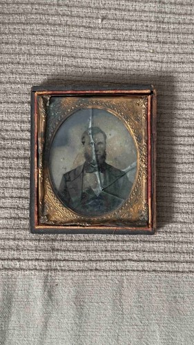 Antique silver daguerreotype - antique,