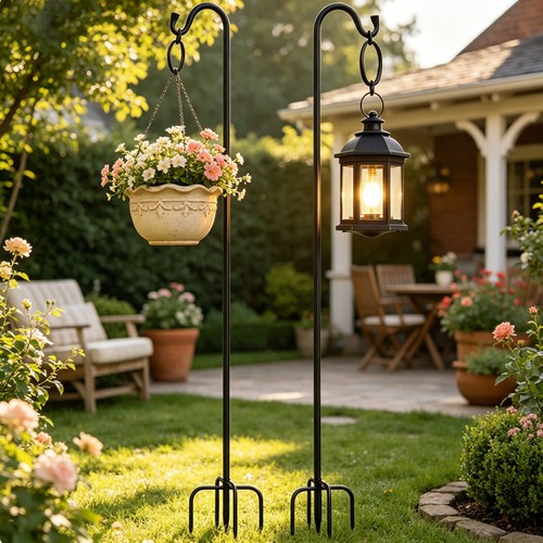 Adjustable shepherds hooks for - hooks,