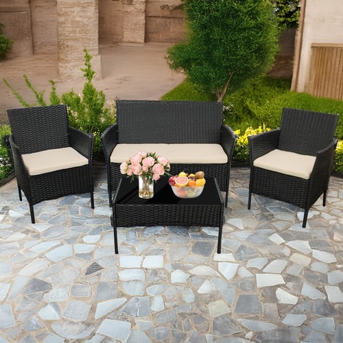 4pcs rattan sofa set garden - 4pcs,
