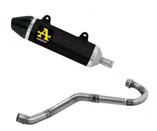 Full System Exhaust Arrow Thiner AKN Aluminium Black Aprilia RX / SX 125 2025
