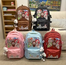 2025 Labu-Monster Cartoon School Bag For Girls Kids Large Capacity Backpack