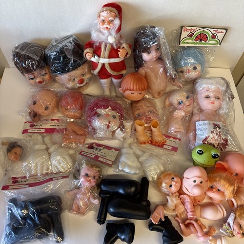 Vintage doll parts lot craft - parts,