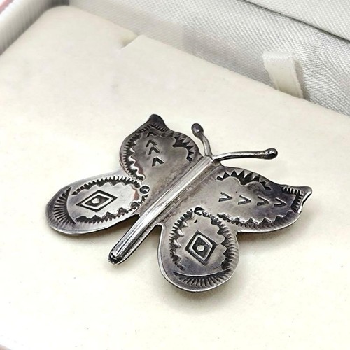 Navajo butterfly brooch - navajo,