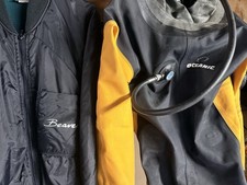 OCEANIC dive dry suit boots size 8 Height 5.6 5.8 with Beaver inner suit & tube 