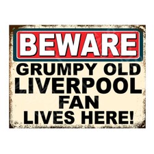 Metal Sign Plaque Beware