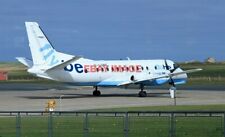 PHOTO  G-LGNE SAAB 340B FLYBE/LOGANAIR PREPARING FOR DEPARTURE KIRKWELL AIRPORT