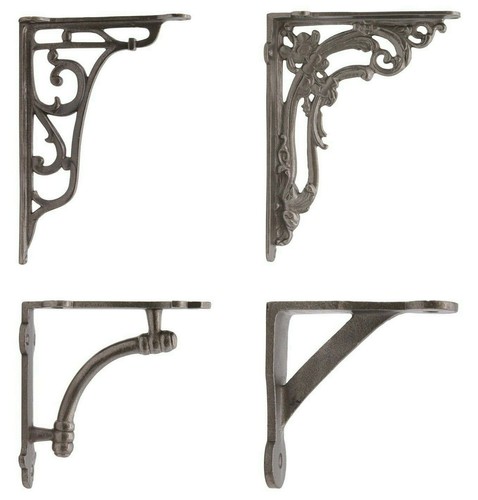 Cast iron bracket shelf - iron,