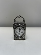 Silver Carriage Clock By Royal Silversmith John Newton Mappin & (Webb) 1895