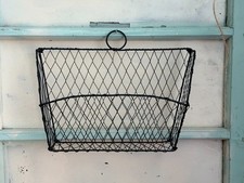 Wall Basket, Vintage Metal