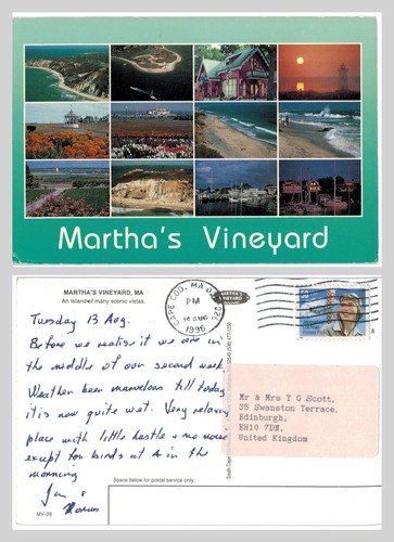 Postcard martha s vineyard - -,