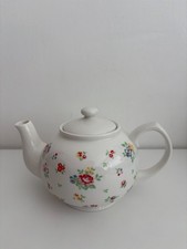 CATH KIDSTON BY CHURCHILL FINE CHINA FLORAL PINK SPRIG FINE CHINA TEAPOT 