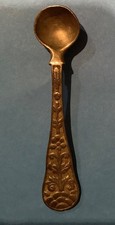 Vintage ornate mustard spoon