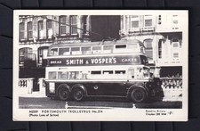 Postcard Portsmouth Trolley Bus No 214