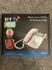 BT Decor 2600 White Corded Telephone with Call Blocker and Answer Machine New