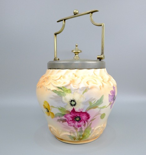 Vintage ceramic biscuit barrel - ceramic,