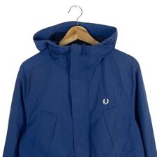 Fred Perry Parka Jacket Mod Casuals Navy Blue - Size Men's M