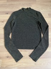 Black/gold Sparkly Long Sleeve