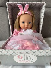 Brand new Tiny Treasures 17inch weighted baby doll + care set RRP £50