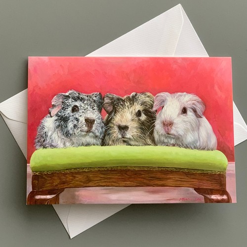 Baby guinea pigs greeting - baby,