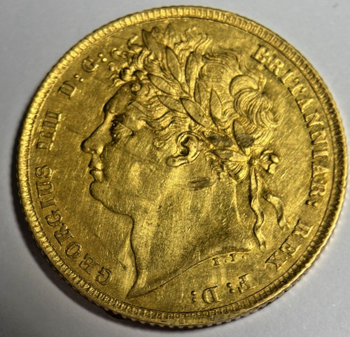 1822 george gold sovereign - iv,